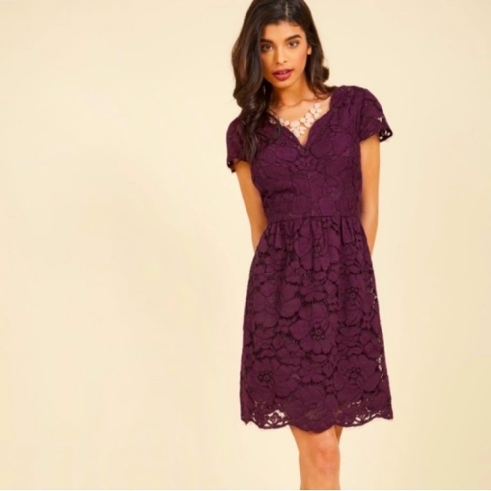 WENDY BIRD MODCLOTH Unrivaled Refinement Lace Dress